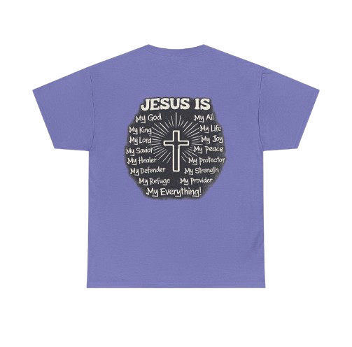 Christian T-Shirt — 'Jesus Is My Everything' Cross Faith Tee