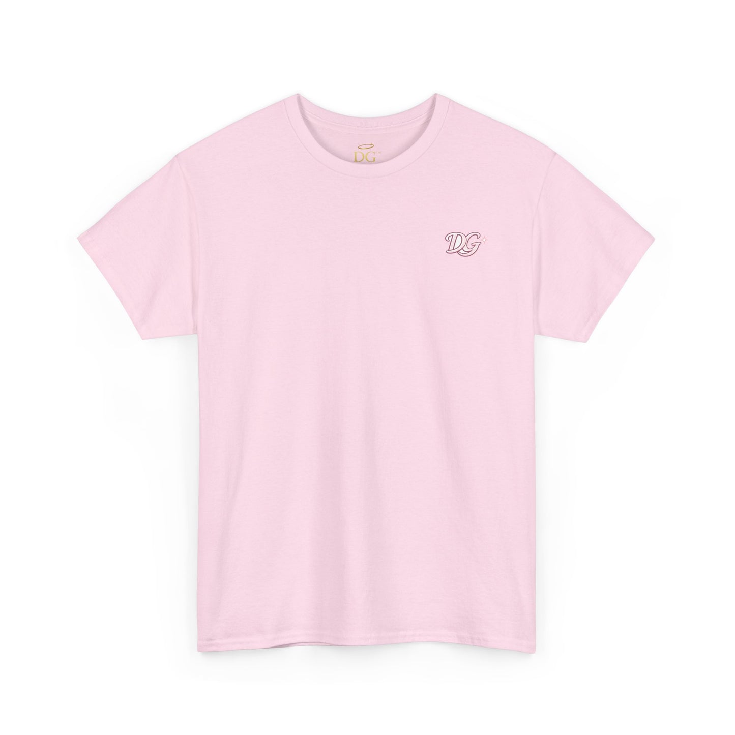 Not Luck Just God Tee — Pink 8-Ball Faith Graphic T-Shirt