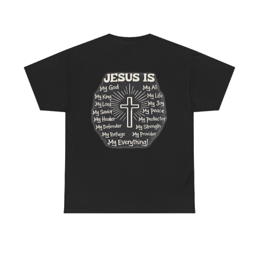 Christian T-Shirt — 'Jesus Is My Everything' Cross Faith Tee